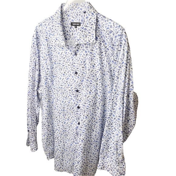 Jared Lang Reptile Bugs Reptile Print Button Down Shirt 3XL - Picture 2 of 6